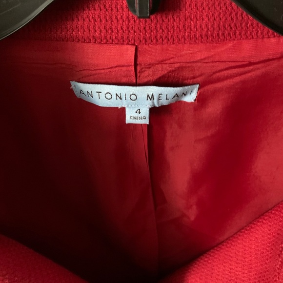 Red blazer with belt - Picture 2 of 3